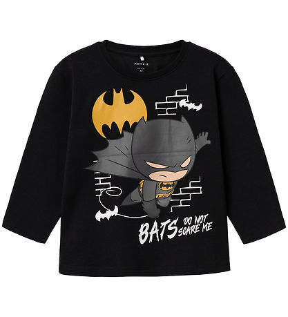 Sort - Black - Name it - Langærmet - bluse - batman - 13234033