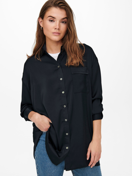 Sort - Black - ONLY - Skjorte - 15244484