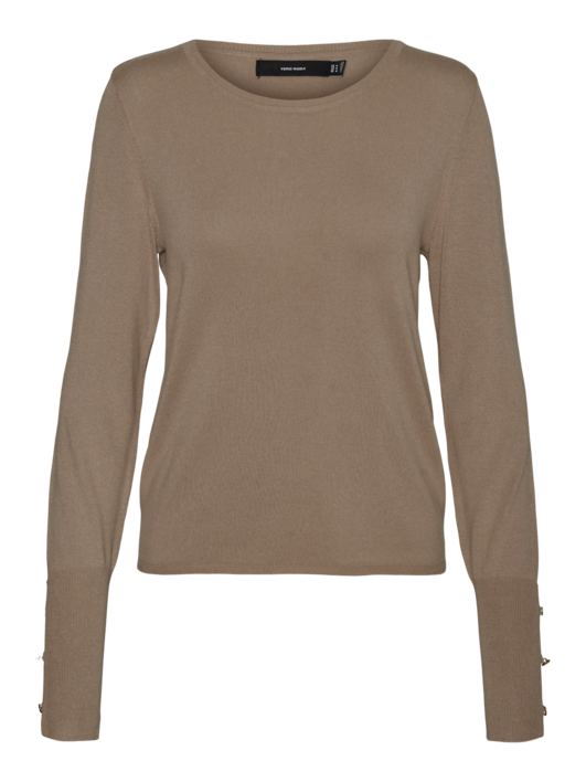 Brun - Sepia Tint - Vero Moda - strik bluse - 10309308