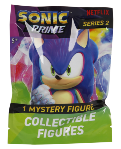 Sonic Figur 6,5 cm Blind Foliepole S2 1 pakke