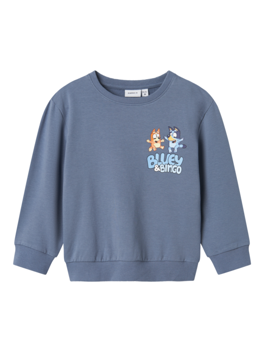 Lyseblå - Flint Stone - Name it - Sweatshirt - Bluey - 13245524