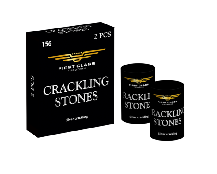 (Nr.156) Crackling stones 2 stk