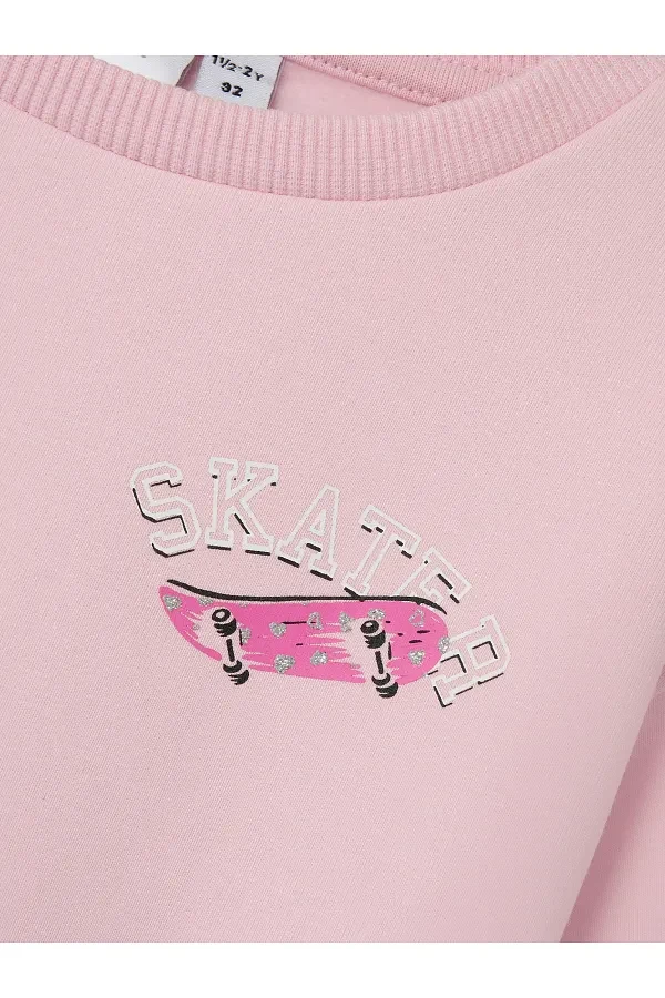 Lyserød - Parfait pink - Name it - Sweatshirt -  Skateboard - 13241904