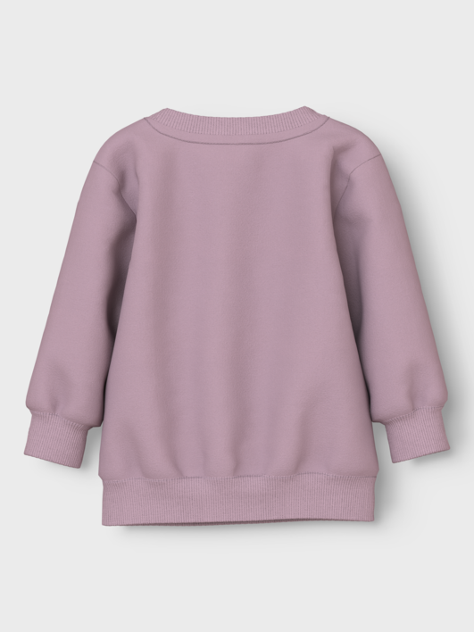 Gammel rosa - elderberry - Name it - sweat shirt med kat - 13226050