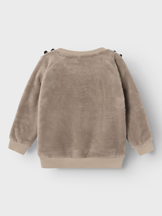 Brun - Weathered Teak - Name it - Teddy - sweatshirt - rensdyr - 13234746