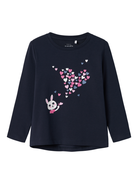 Blå - dark sapphire bunny - Name it - bluse - 13224958