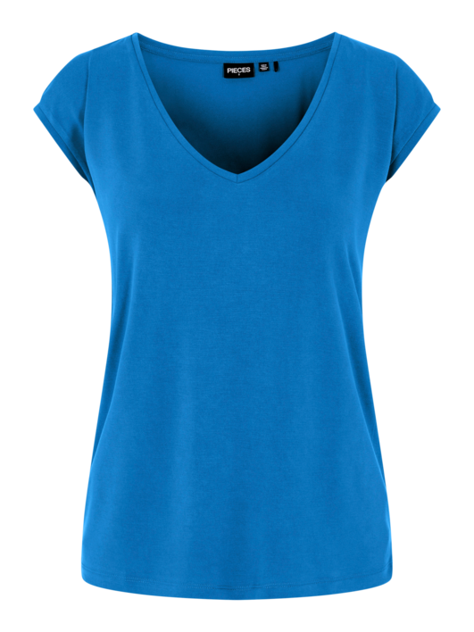 Blå - french blue - Pieces - t-shirt - 13095260