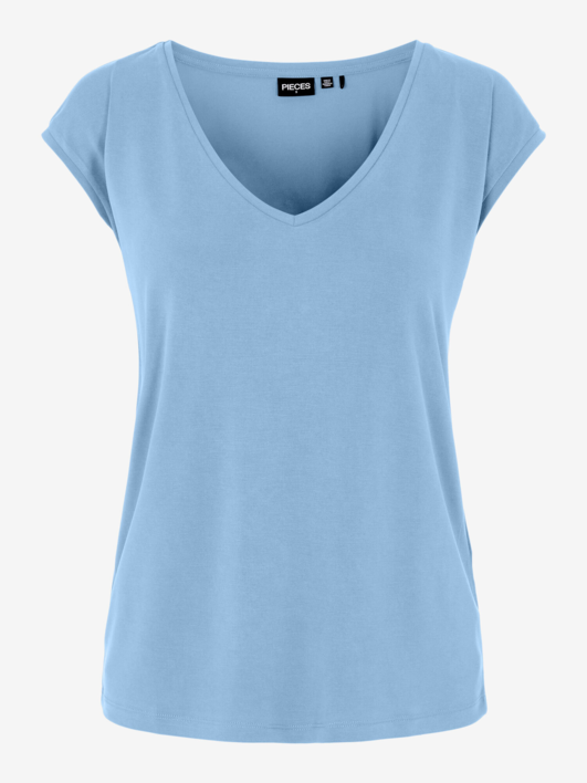 lyseblå - airy blue - Pieces - t-shirt - 17095260