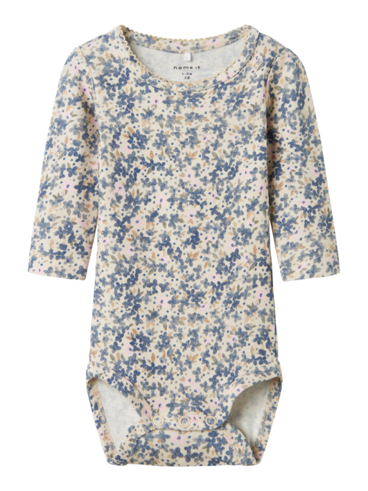 Blå - Summer sand - Name it - body med blomster - 13233398