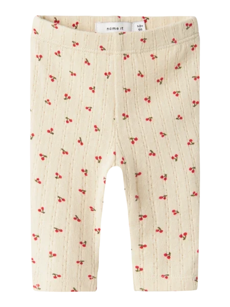 Offwhite - Summer sand - Name it - Leggings - kirsebær - 13237792