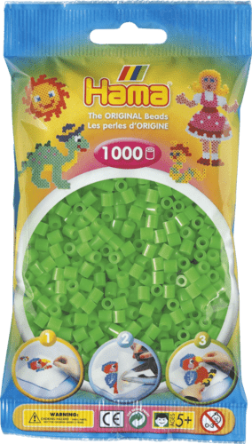 Hama perler 1000 stk. Flou.grøn 207-42.