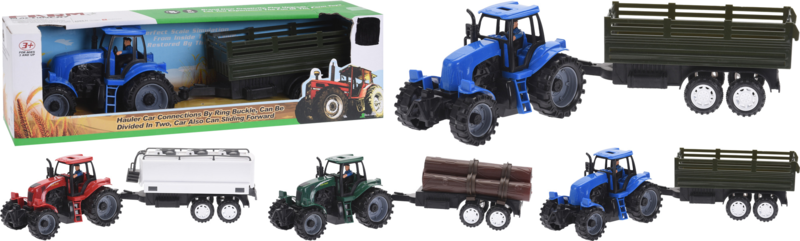 Traktor m/trailer 44,5 cm