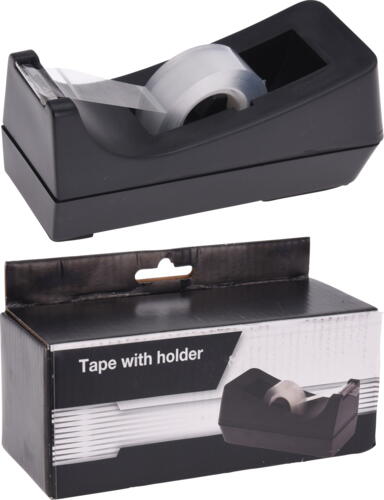 Tape holder med tape