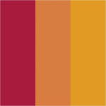Plus Color tusch, L: 14,5 cm, streg 1-2 mm, crimson red, pumpkin, yellow sun, 3 stk./ 1 pk.