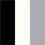Plus Color tusch, L: 14,5 cm, streg 1-2 mm, sort, råhvid, rain grey, 3 stk./ 1 pk.