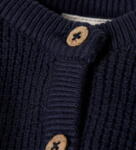 Mørkeblå  - MinyMo - Sweater med knapper - 113222-7021