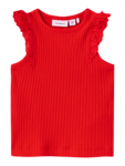 Rød - tomato - Name it - top - blonde ærmer - 13228012