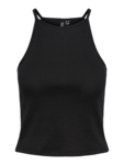 Sort - black - PIECES - rib - top - 17120742