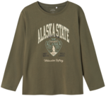 Grøn - Tea Leaf - Name it - langærmet tshirt - "Alaska State" - 13224968