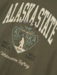 Grøn - Tea Leaf - Name it - langærmet tshirt - "Alaska State" - 13224968