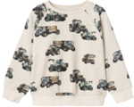 Lysegrå - Peyote Melange - Name it - Sweatshirt - Traktorer - 13233616.