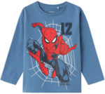 Blå - Coronet Blue - Name it - lnagærmet bluse - Spiderman - 13231947