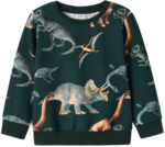 Mørkegrøn - Pine grove - Name it - sweatshirt - dino - 13231927