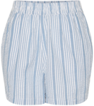 Hvid/blå -  Blue Heaven - PIECES - Shorts - Striber - 17152069