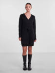 Sort - Black - PIECES - Strik - Kjole - slå om - 17140738