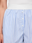 Blå - Cornflower - PIECES - Shorts - Stribbet - 17156854