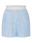 Blå - Cornflower - PIECES - Shorts - Stribbet - 17156854