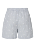 Hvid/Blå - Poseidon/Bright White - PIECES - Shorts - Blomster - 17152066