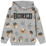 Grå - Grey Melange - Name it - Hoodie - Bored of Directors - 13234054