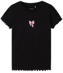 Sort - Black - Name it - Bluse - Sløjfe - 13239597