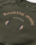 Grøn - Forest Green - Sofie Schnor - Sweatshirt - "Rocking music" - P243118-3088