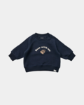 Navy - Dark Blue - Sofie Schnoor - Sweatshirt - "Bear With me" - P243120-5066