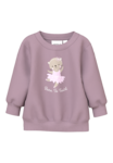 Gammel rosa - elderberry - Name it - sweat shirt med kat - 13226050