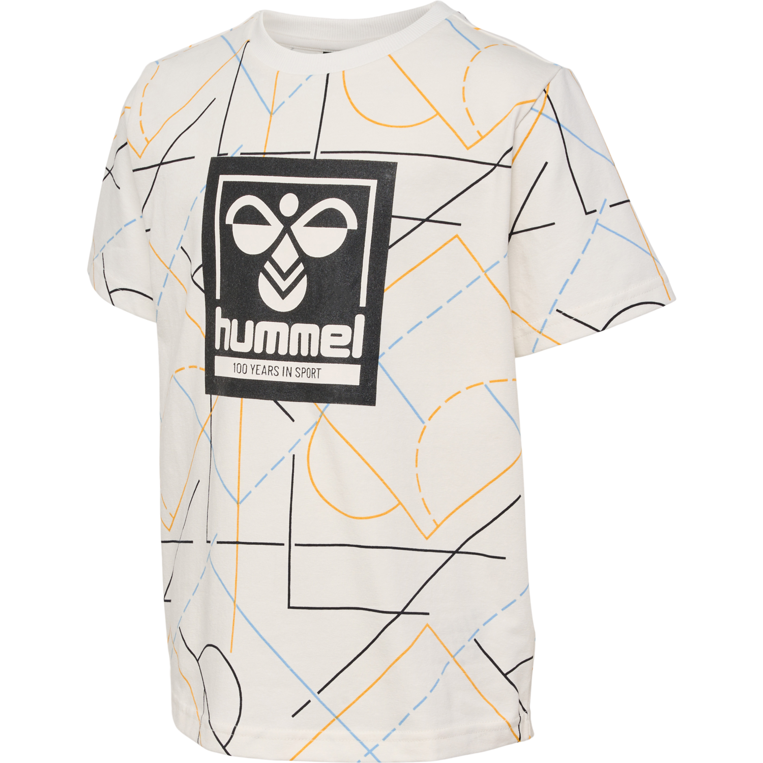 Hvid Hummel t-shirt med cool print logo - 217648-9806 114,98 DKK.