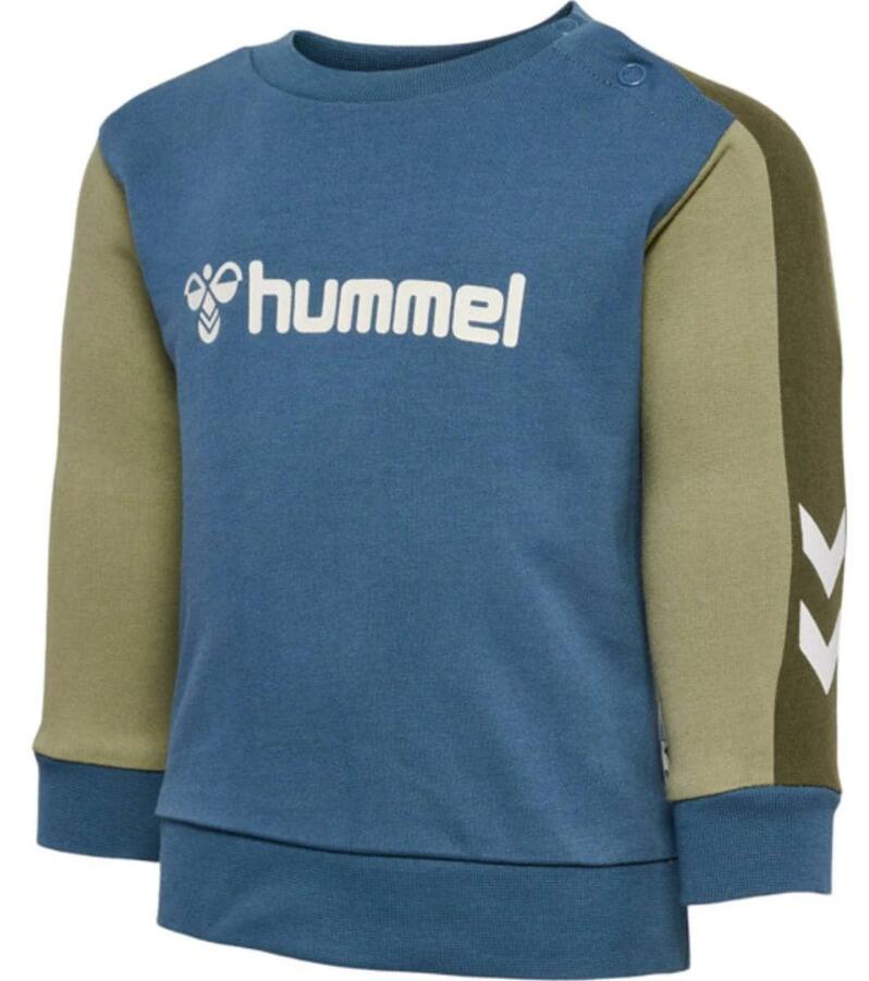 Blå bering sea - hummel - EDDO sweatshirt - 221124-7050 Pris: 209,96 DKK.
