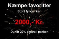 Kæmpe favoritter 2.000,- kr