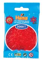 Hama mini perler transparent rød 501-13