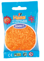 Hama mini perler neon orange 501-38
