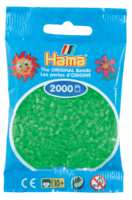 Hama mini perler fluorescerende grøn 501-42