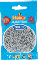 Hama mini perler lys grå 501-70