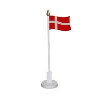 Dansk Flag i Træ H 30cm