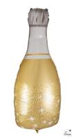 Folie ballon som champagne flaske 31x76cm