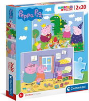 Puslespil 2x20 brikker - Peppa Pig