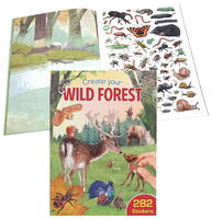 Create your wild forest stickerbook