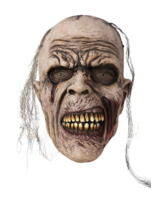 Adult full face latex mask - zombie with hair