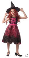 Children witch costume - pink - 10/12 years